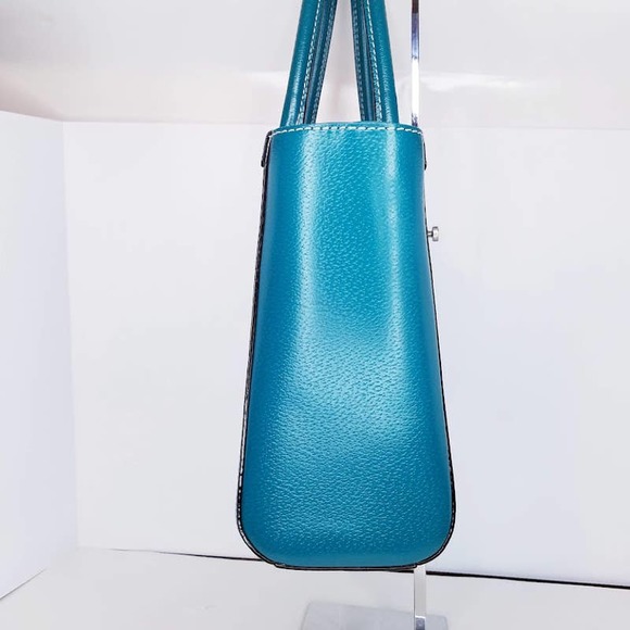 Kate Spade Wellesley Quinn bright teal Purse Handbag - Picture 4 of 14